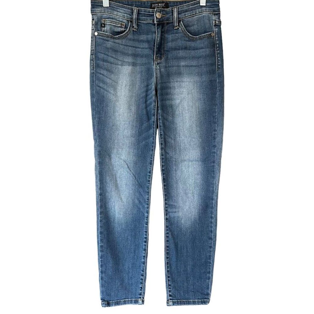 Judy Blue Relaxed Fit Mid Wash Stretch Skinny Jeans Womens 7 / 28